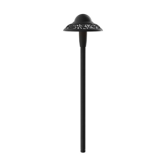 KICHLER 15857BKT30R Pierced Dome 3000K LED Path Light Textured Architectural Bronze
