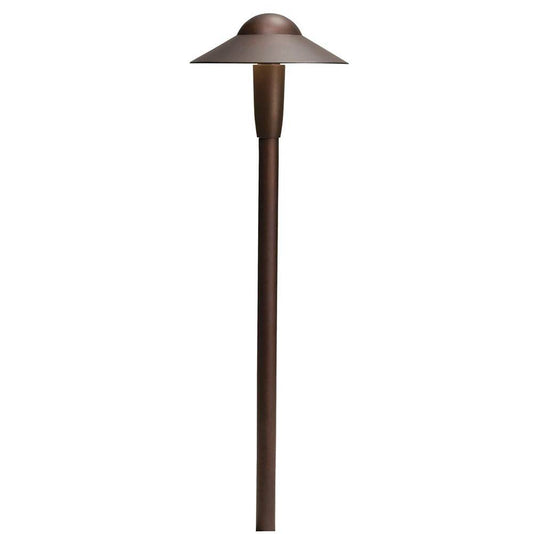 KICHLER 15870AZT27R 6" Dome 2700K LED Path Light Textured Architectural Bronze