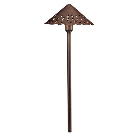 KICHLER 15871TZT27 Cast Hammered Roof 2700K LED Textured Tannery Bronze