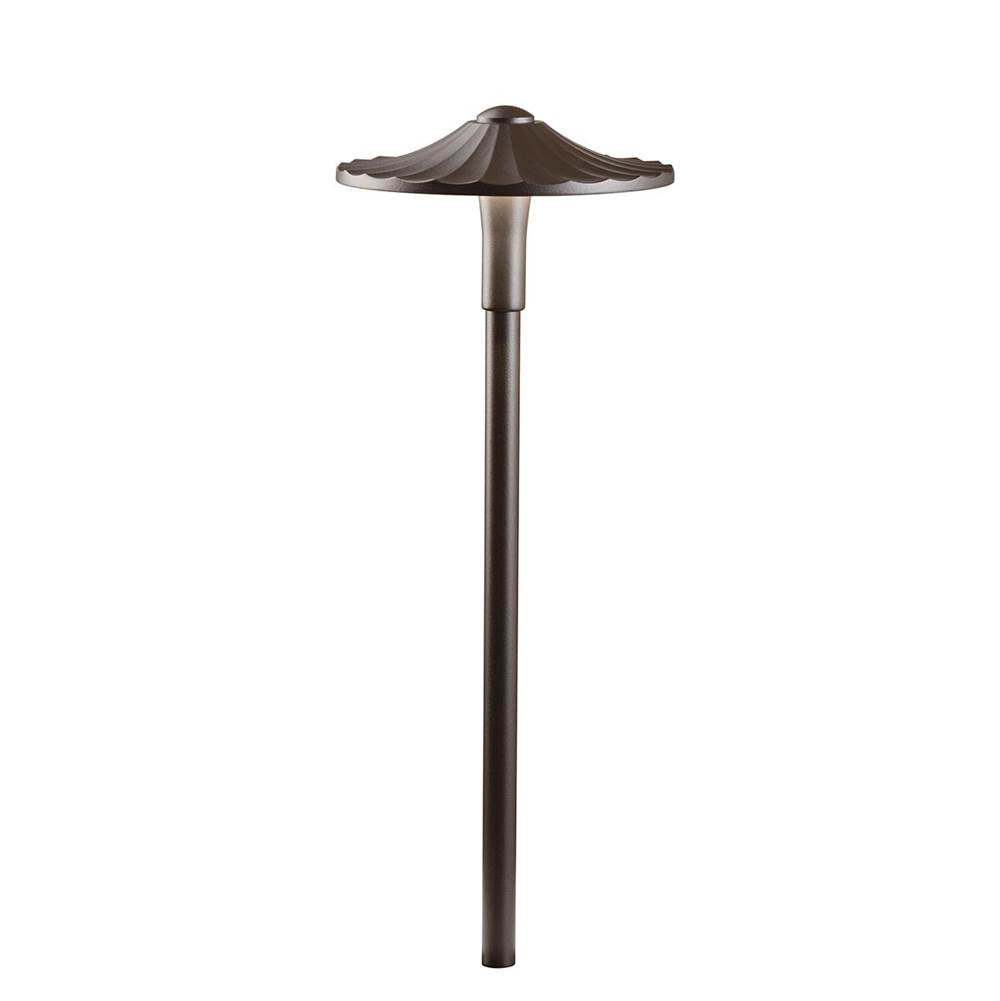 KICHLER 16125AZT27 Flare 2700K LED Path Light Textured Architectural Bronze