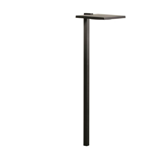 KICHLER 16196BKT30 12 Volt 3000K LED 6" Shallow Shade Path Light in Textured Black
