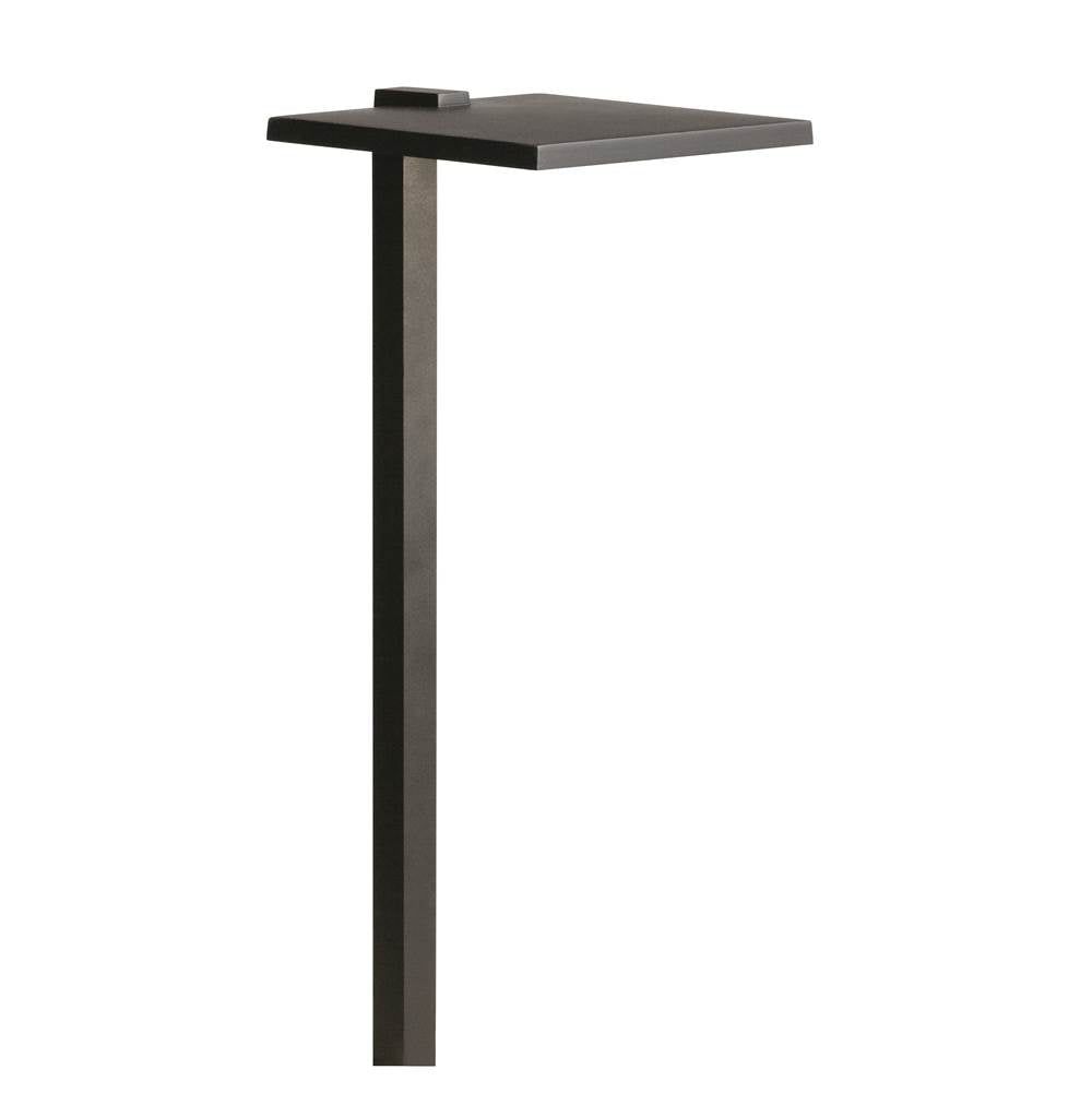 KICHLER 16197BKT30 12 Volt 3000K LED 8" Shallow Shade Path Light in Textured Black