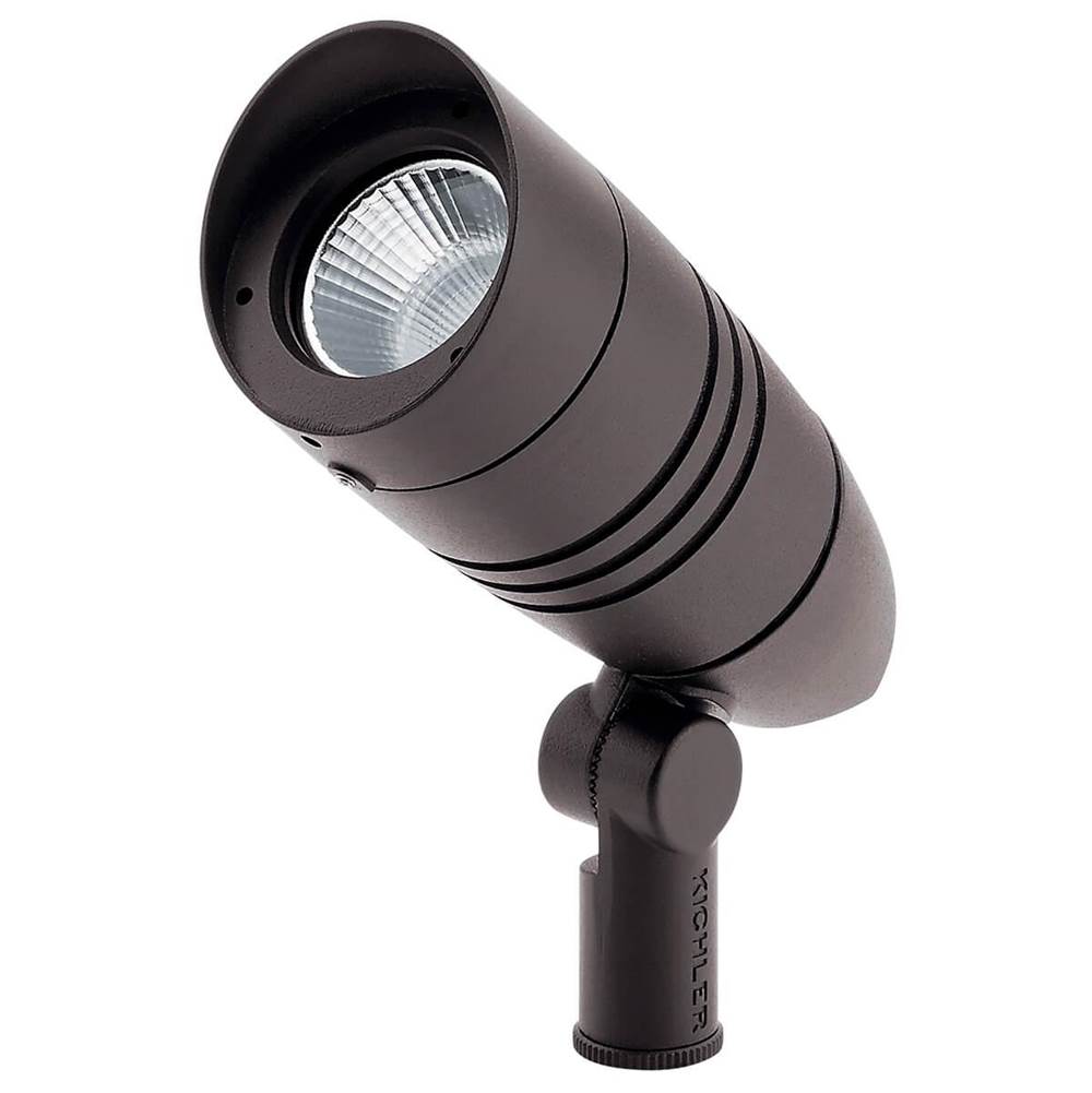 KICHLER 16214AZT30 C-Series 3000K 10W Small Accent 55-Degree Textured Architectural Bronze