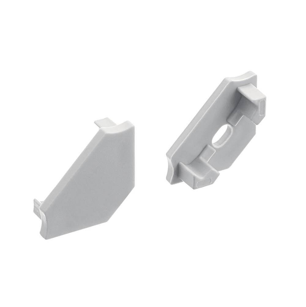 KICHLER 1TEE145SFSSIL TE Standard Series 45 Degree Channel End Caps Silver