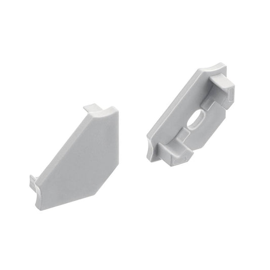 KICHLER 1TEE145SFSSIL TE Standard Series 45 Degree Channel End Caps Silver