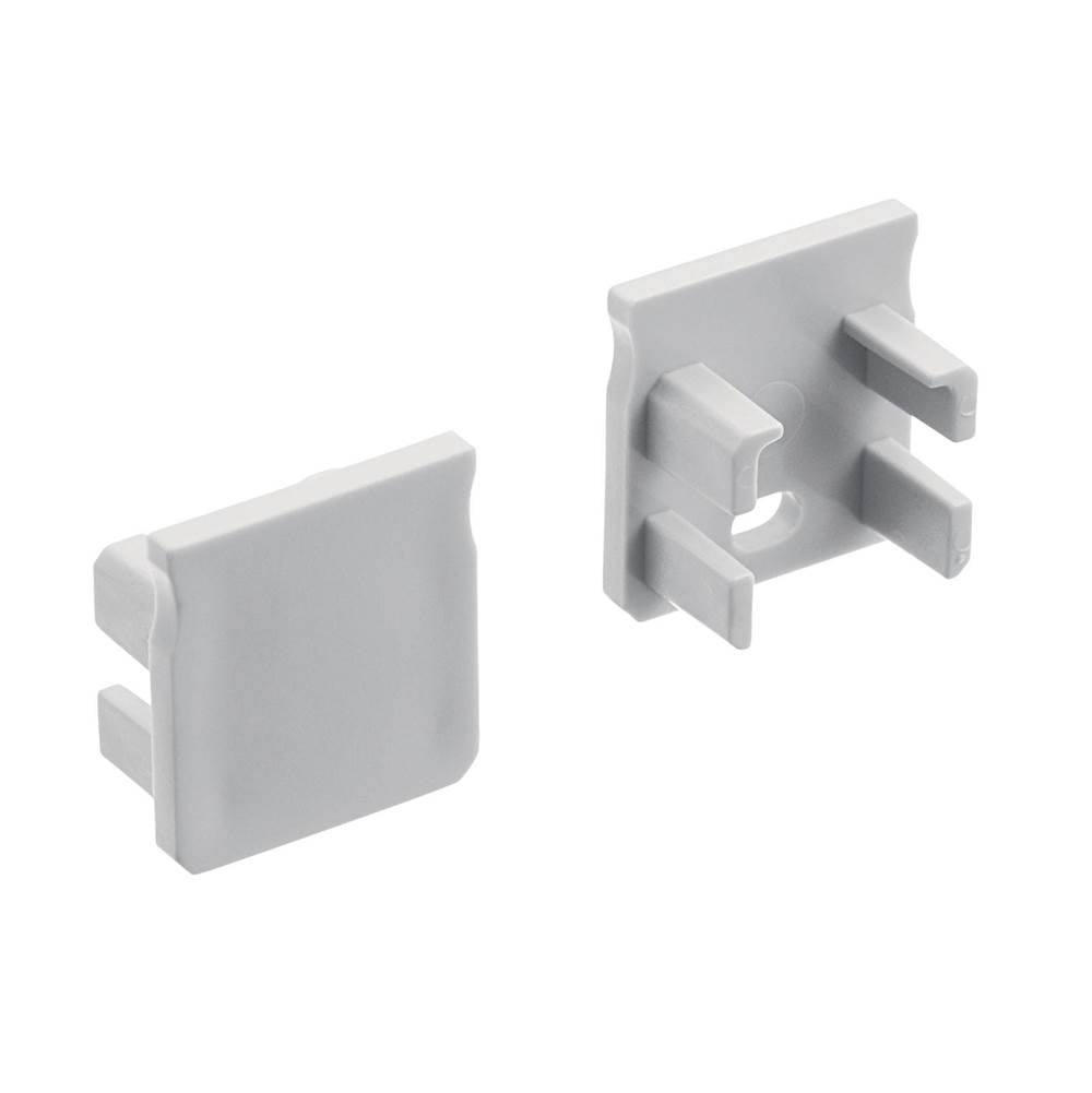 KICHLER 1TEE1DWSFSSIL TE Standard Series Deep Well SF End Caps Silver