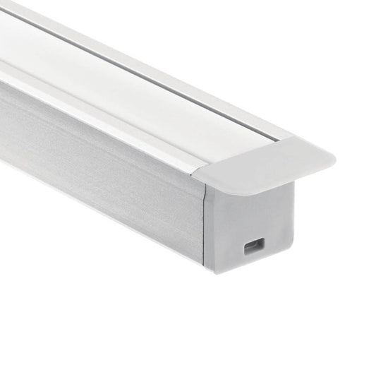 KICHLER 1TEK1DWRC8SIL TE Standard Series 8' Kit Deep Well Recessed Channel Silver