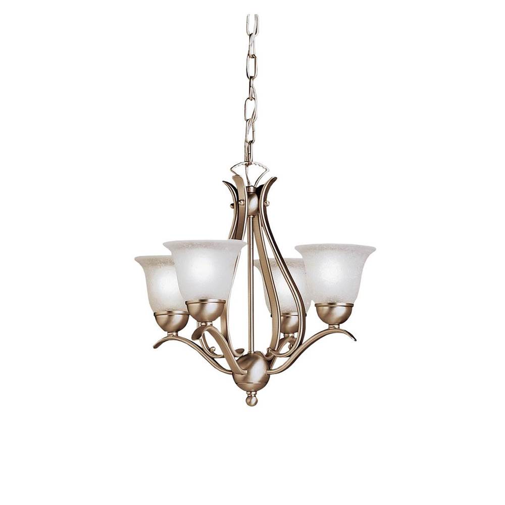 KICHLER 2019NI Dover 4 Light Mini Chandelier Brushed Nickel