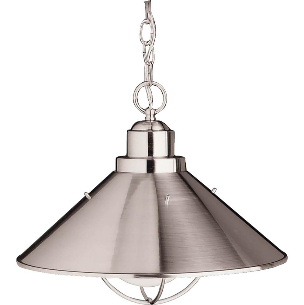 KICHLER 2713NI Seaside 16" 1 Light Pendant Brushed Nickel