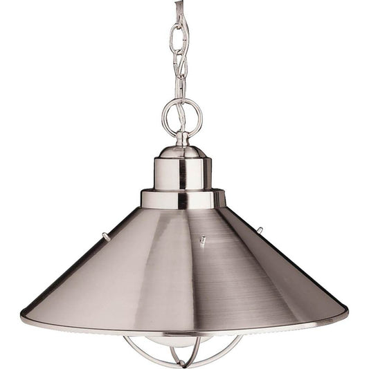 KICHLER 2713NI Seaside 16" 1 Light Pendant Brushed Nickel