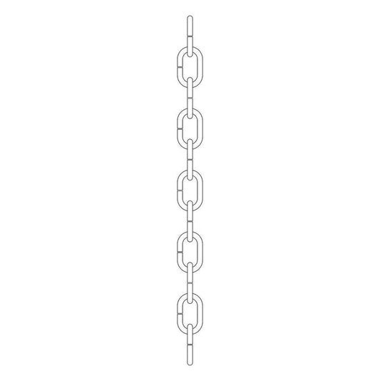 KICHLER 2996MCH 36" Standard Gauge Chain Midnight Chrome