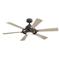 KICHLER 300241WZC Iras LED 52" Ceiling Fan Weathered Zinc