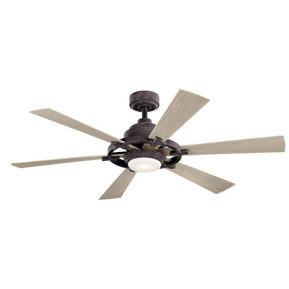 KICHLER 300241WZC Iras LED 52" Ceiling Fan Weathered Zinc