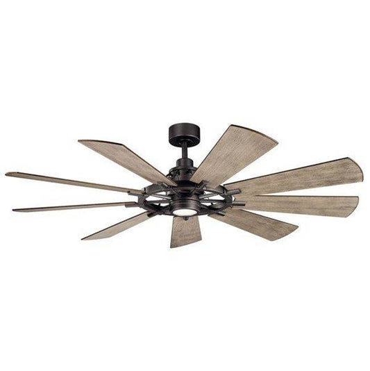 KICHLER 300265AVI Gentry LED 65" Fan Anvil Iron