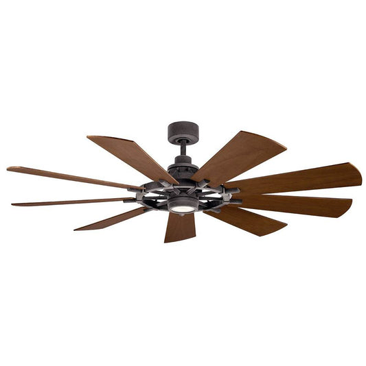 KICHLER 300265WZC Gentry LED 65" Fan Weathered Zinc