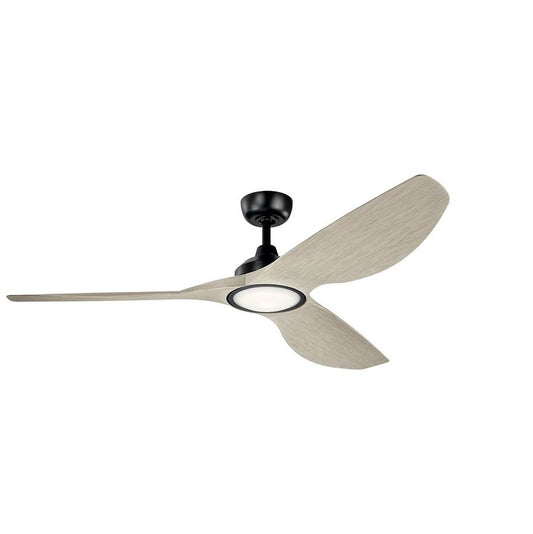 KICHLER 300365SBK Imari LED 65" Fan Satin Black
