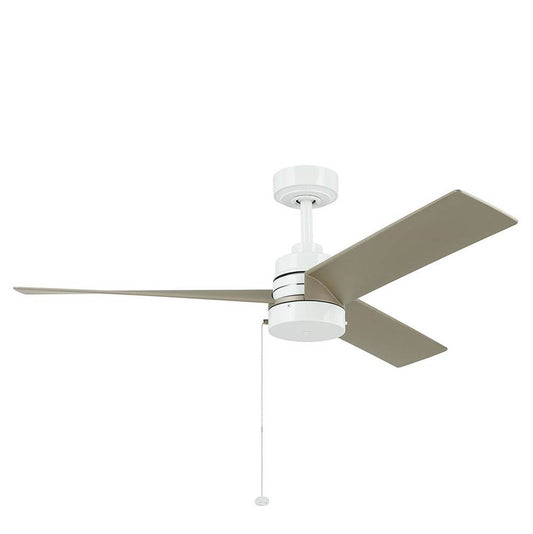 KICHLER 300375WH 52 Inch Spyn Lite Fan in White with Silver Blades