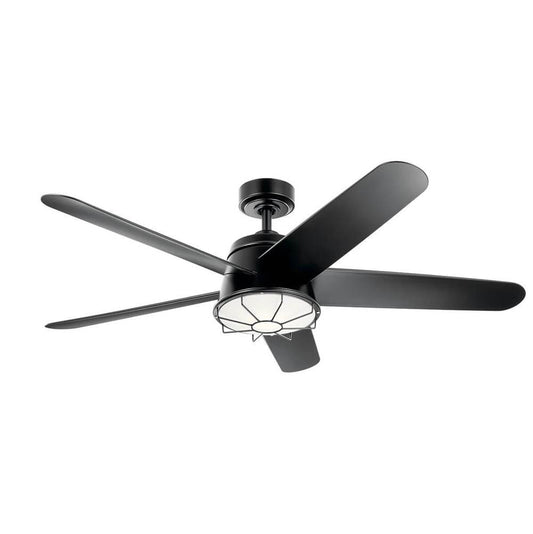 KICHLER 310072SBK Daya LED 54" Ceiling Fan Satin Black