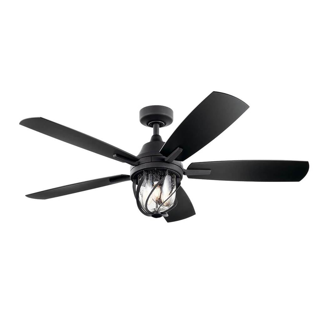 KICHLER 310073DBK Lydra LED 52" Ceiling Fan Distressed Black