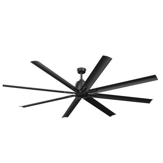 KICHLER 310285SBK 84 Inch Breda 8 Blade Ceiling Fan in Satin Black with Satin Black Blades