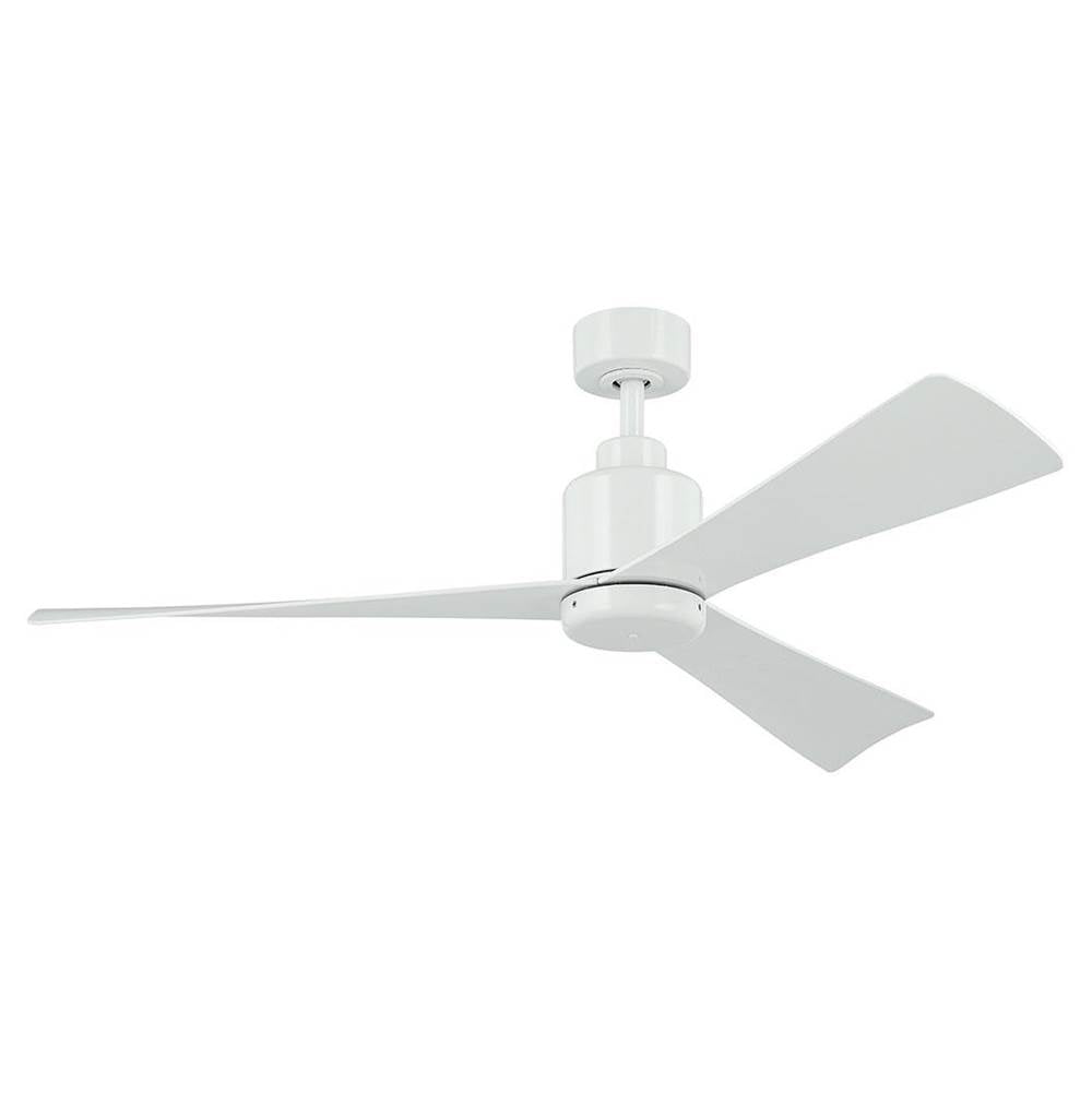 KICHLER 310452WH 52 Inch True Ceiling Fan in White with White Blades