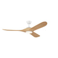 KICHLER 310560MWH 60 Inch Mylo Ceiling Fan With Satin Etch Cased Opal Glass In Matte White With White Maple Wood Blades