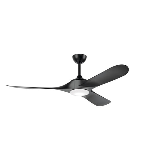 KICHLER 310660SBK 60 Inch Mylo Weather+ Ceiling Fan with Satin Etch Cased Opal Glass in Satin Black