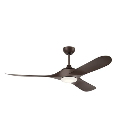KICHLER 310660SNB 60 Inch Mylo Weather+ Ceiling Fan with Satin Etch Cased Opal Glass in Satin Natural Bronze