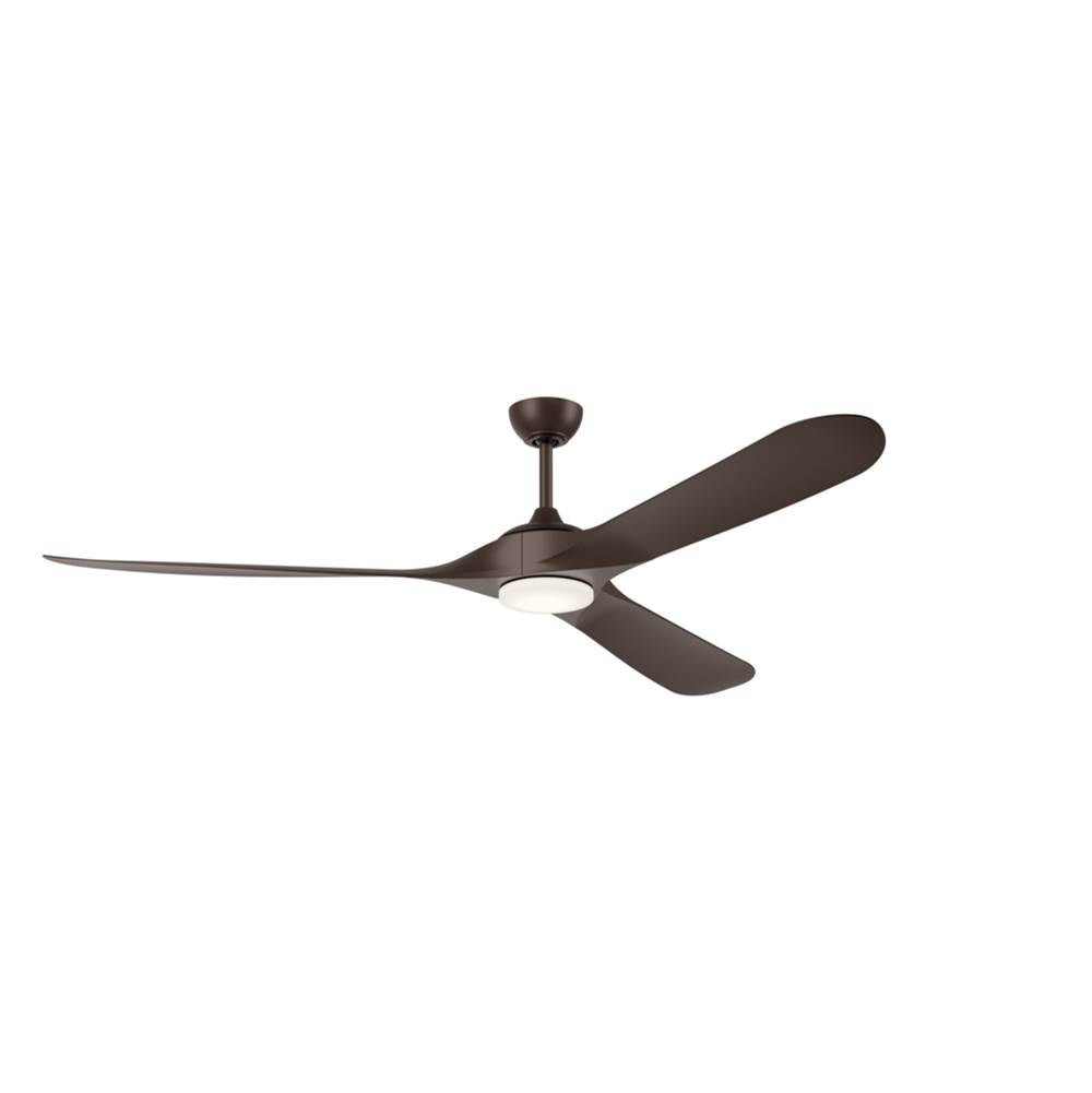 KICHLER 310680SNB 80 Inch Mylo Weather+ Ceiling Fan with Satin Etch Cased Opal Glass in Satin Natural Bronze