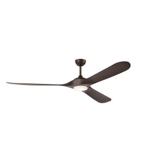 KICHLER 310680SNB 80 Inch Mylo Weather+ Ceiling Fan with Satin Etch Cased Opal Glass in Satin Natural Bronze