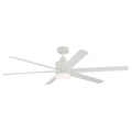 KICHLER 310765MWH 65 Inch Loa Ceiling Fan With Satin Etch Cased Opal Glass In Matte White With White Blades