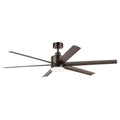 KICHLER 310765SNB 65 Inch Loa Ceiling Fan With Satin Etch Cased Opal Glass In Satin Natural Bronze With Satin Natural Bronze Blades
