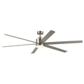KICHLER 310780NI 80 Inch Loa Ceiling Fan With Satin Etch Cased Opal Glass In Brushed Nickel With Silver Blades