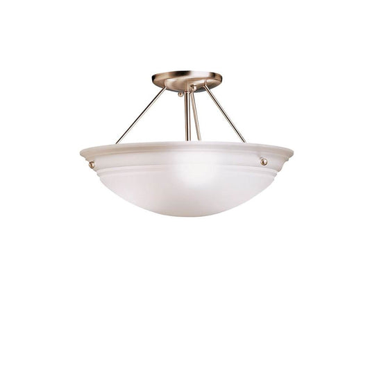 KICHLER 3122NI Cove Molding 3 Light Semi Flush Brushed Nickel