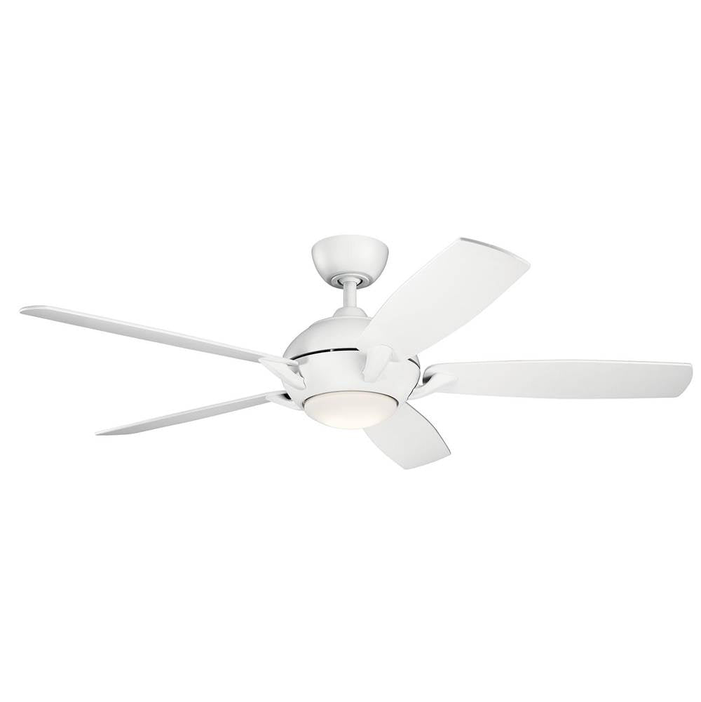 KICHLER 330001MWH Geno LED 54" Fan Matte White