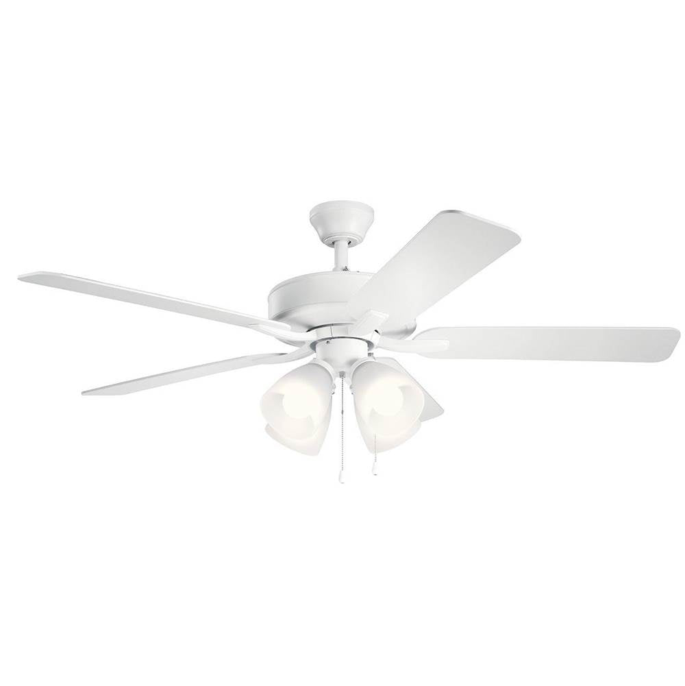 KICHLER 330016MWH 52" Basics Pro Premier Fan Matte White