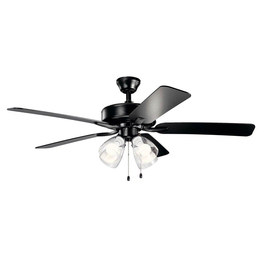 KICHLER 330016SBKS 52" Basics Pro Premier Fan Satin Black