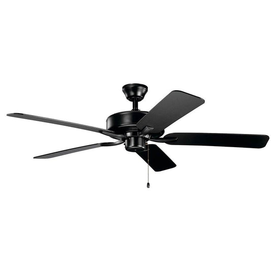 KICHLER 330018SBK 52" Basics Pro Fan Satin Black