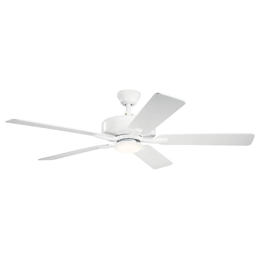 KICHLER 330019MWH 52" Basics Pro Designer LED Fan Matte White