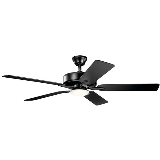 KICHLER 330019SBK 52" Basics Pro Designer LED Fan Satin Black