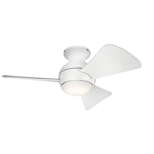 KICHLER 330150MWH Sola LED 34" Fan Matte White