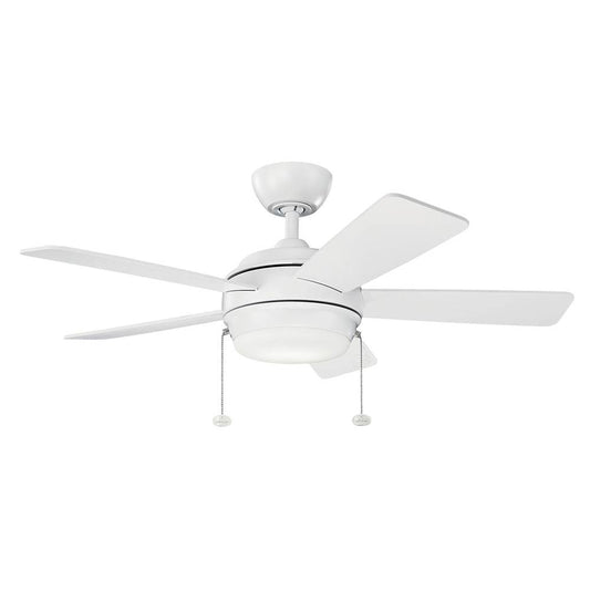 KICHLER 330171MWH Starkk LED 42" Fan Matte White