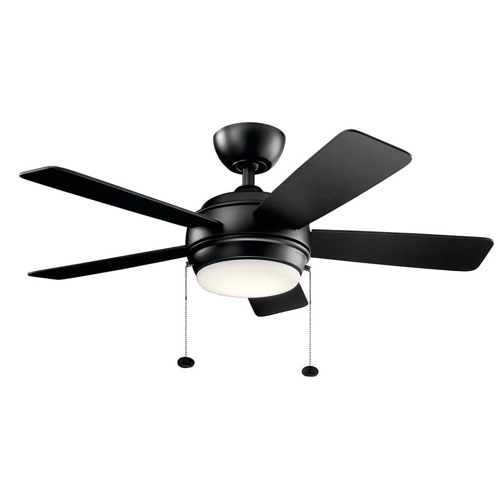KICHLER 330171SBK Starkk LED 3000K 42" Fan Satin Black