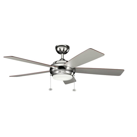 KICHLER 330174PN Starkk LED 52" Fan Polished Nickel