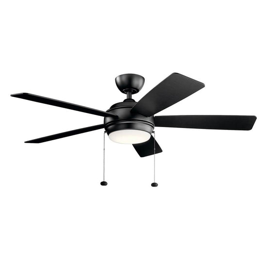 KICHLER 330174SBK Starkk LED 3000K 52" Fan Satin Black