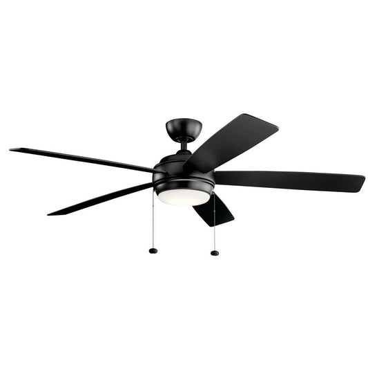 KICHLER 330180SBK Starkk LED 3000K 60" Fan Satin Black