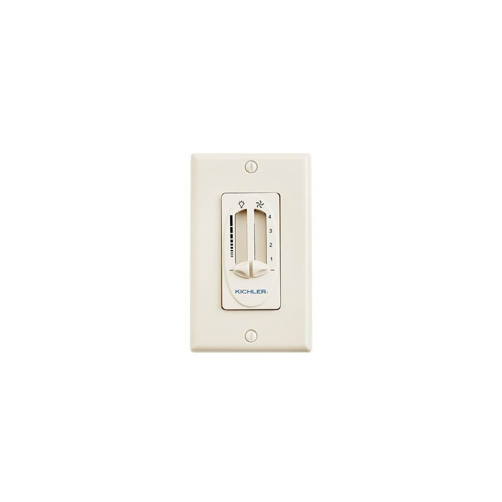 KICHLER 337010ALM Dual Slide Control Fan and Light Almond
