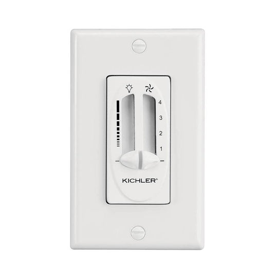 KICHLER 337010WH Dual Slide Control Fan and Light White