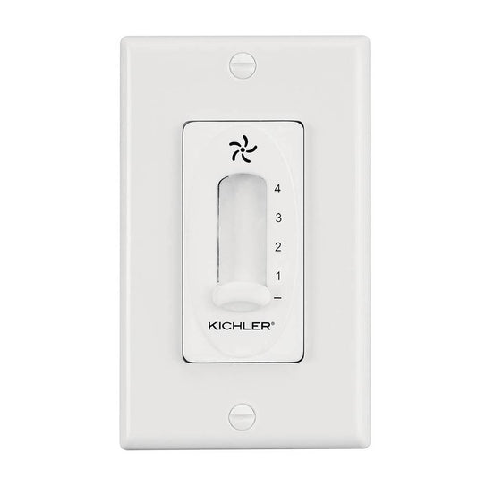 KICHLER 337012WH 4 Speed Fan Slide Control White