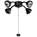 KICHLER 350015SNB 4 Light LED Bent Arm Fitter Satin Natural Bronze